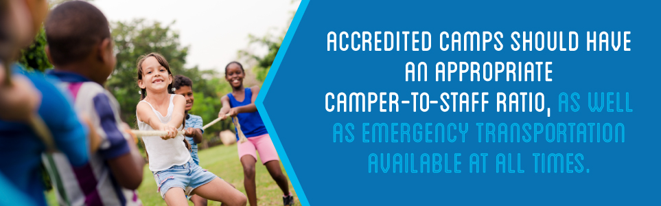 Proper camper to staff ratio