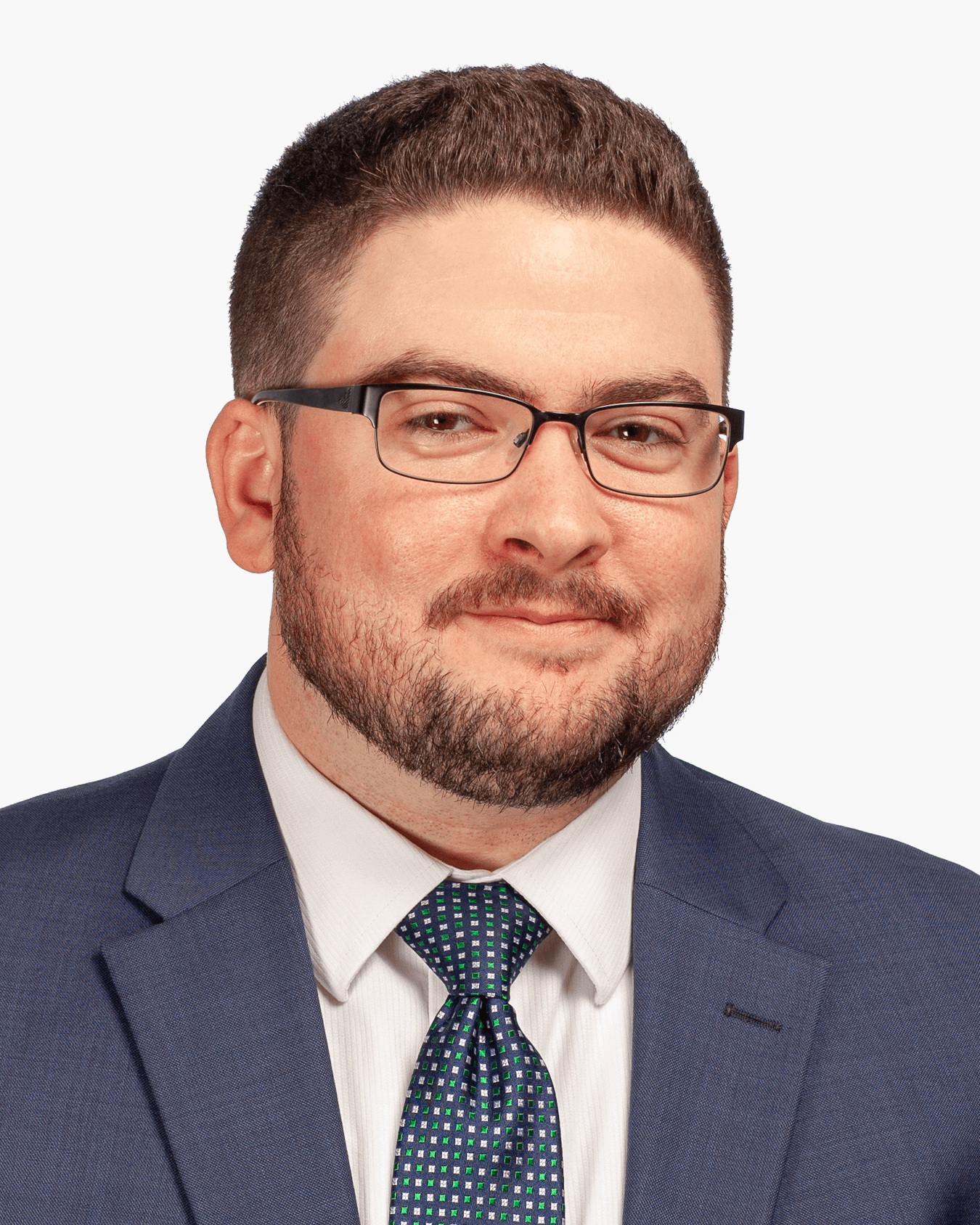 Attorney Wes Addington Headshot in front of books