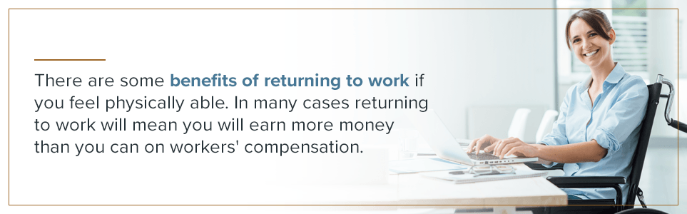 return to work benefits