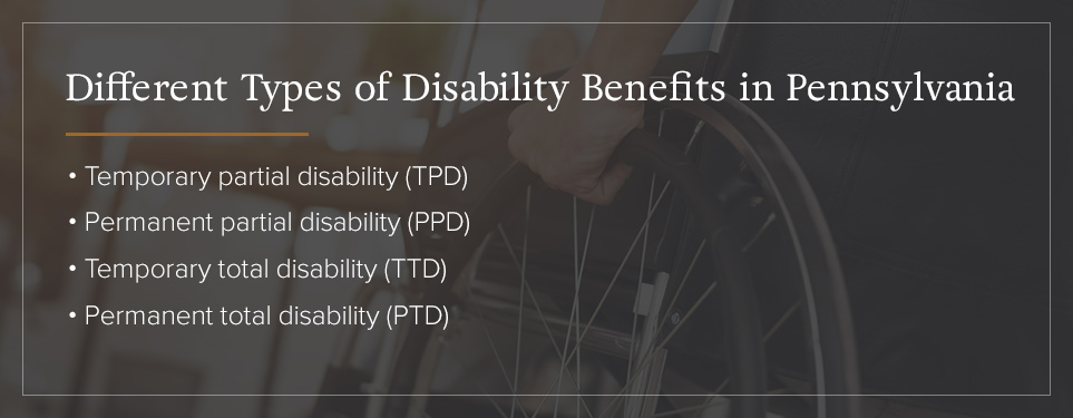 The Types of Disability Benefits in PA