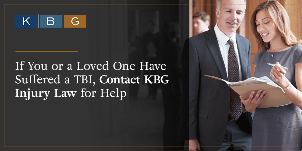 If you or a loved one have suffered a TBI, contact KBG Injury Law for help.