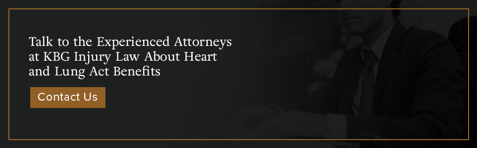 Talk to the experienced attorneys at KBG Injury Law about Heart and Lung Act Benefits.